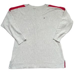 NWOT Tommy Hilfiger Loose Fit Striped Boat Neck Winter Cozy Sweater (size XL)